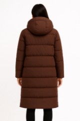 Picture of Long Puffer Coat with Hood