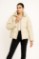Picture of Short Quilted Puffer Jacket with High Collar