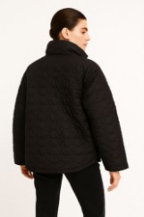 Picture of Short Quilted Puffer Jacket with High Collar