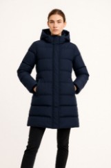 Picture of Long Quilted Hooded Puffer Coat