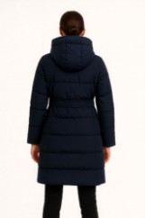 Picture of Long Quilted Hooded Puffer Coat
