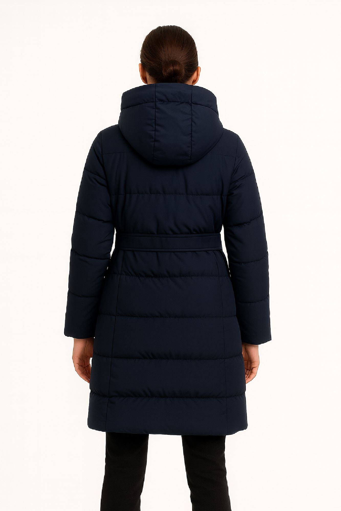 Picture of Long Quilted Hooded Puffer Coat
