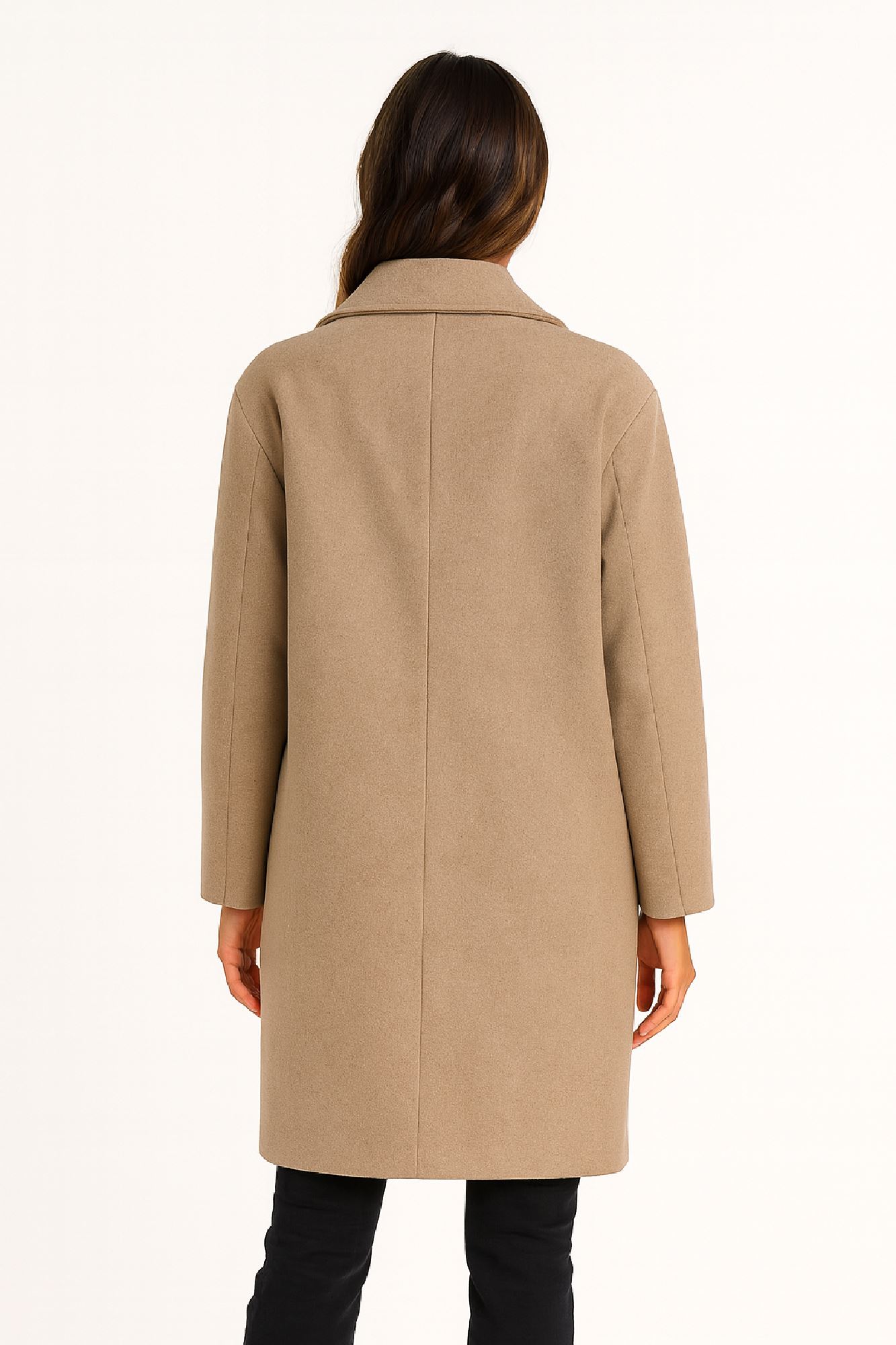 Picture of Wool Coat with Classic Double-Breasted Design