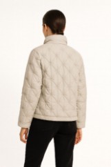 Picture of Short Quilted Jacket with Textured Stitching