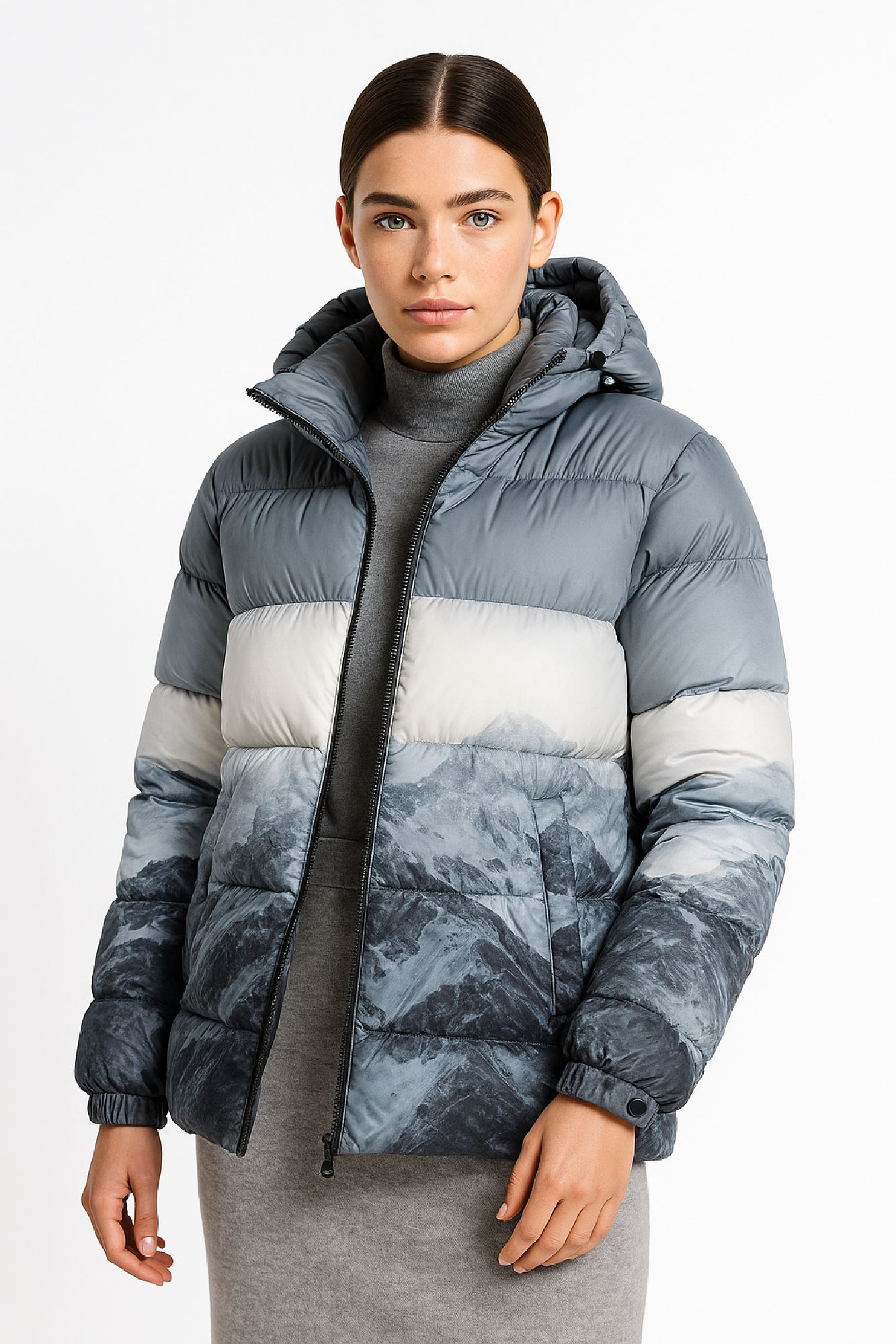 Picture of Mountain-Effect Puffer Jacket with Warm Hood
