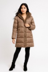 Picture of Long Puffer Coat with Soft Lining & Elegant Hood
