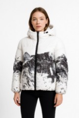 Picture of Mountain-Print Puffer Jacket