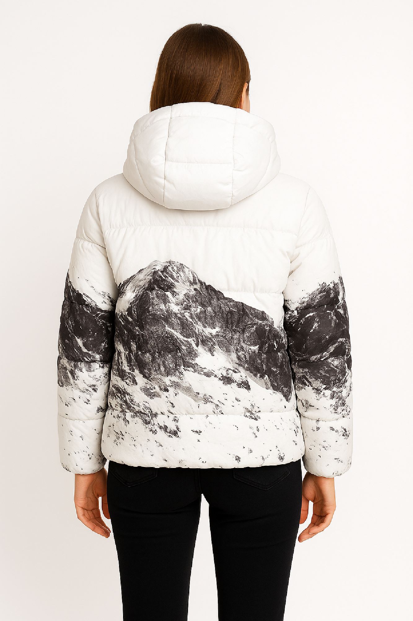 Picture of Mountain-Print Puffer Jacket