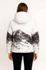Picture of Mountain-Print Puffer Jacket