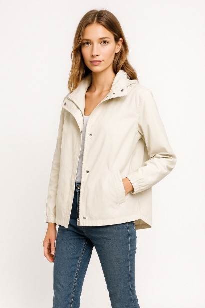 Εικόνα της s'Ελαφρύ Αδιάβροχο Τζάκετ με Κουκούλα