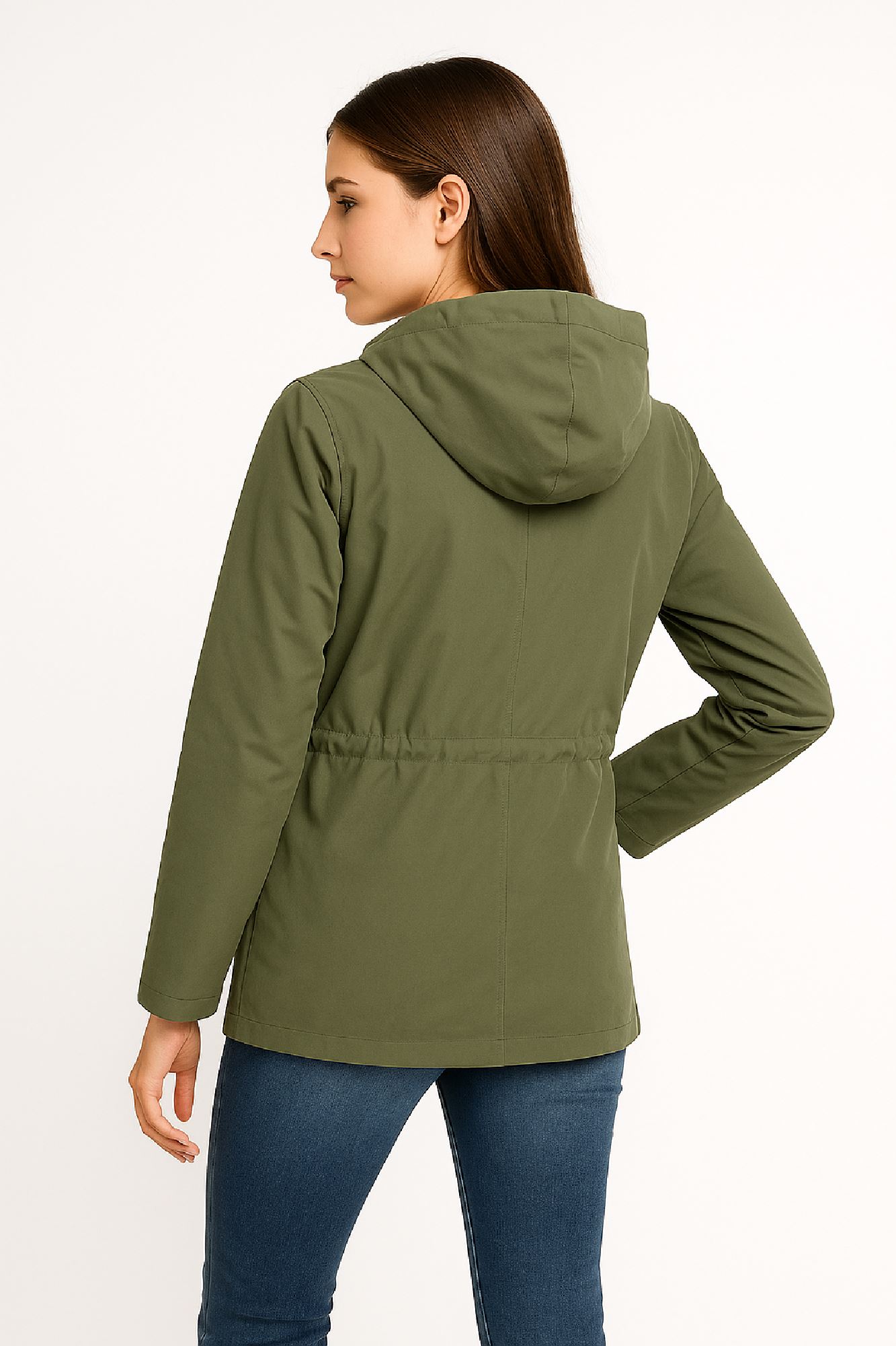 Picture of Light Hooded Parka with Elastic Waist