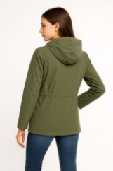 Picture of Light Hooded Parka with Elastic Waist