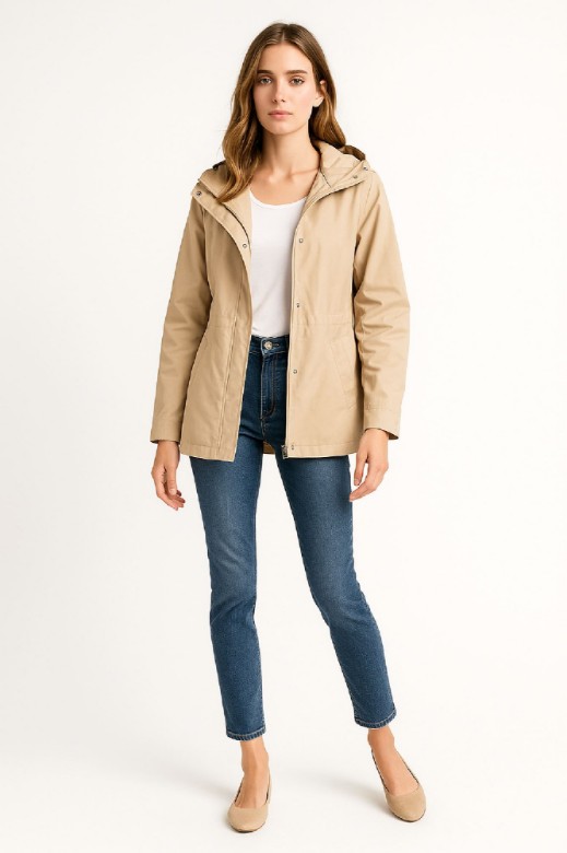 Picture of Water-Resistant Hooded Jacket with Everyday Fit