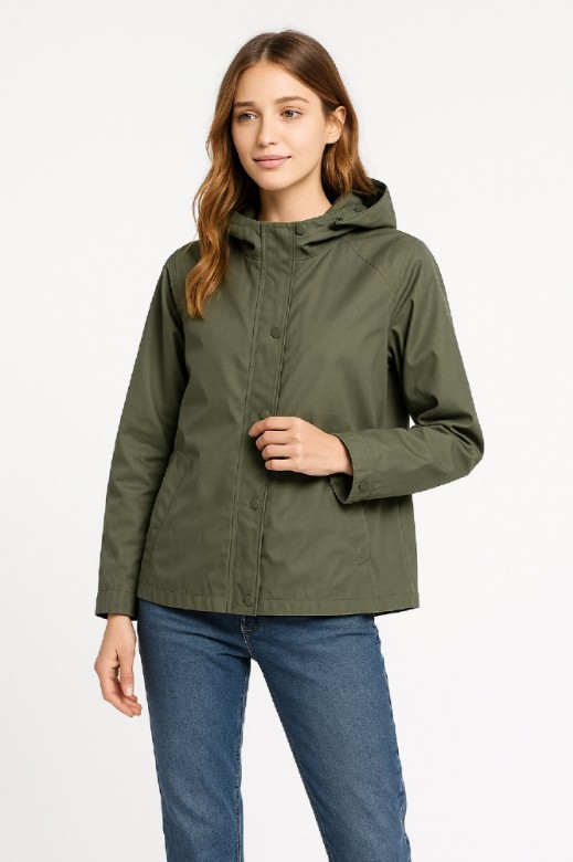 Picture of Water-Resistant Hooded Jacket with Everyday Fit