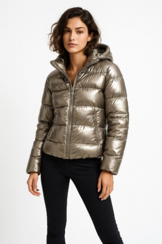 Picture of Short Metallic Puff Jacket