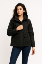 Picture of Short Technical Jacket with Relaxed Fit