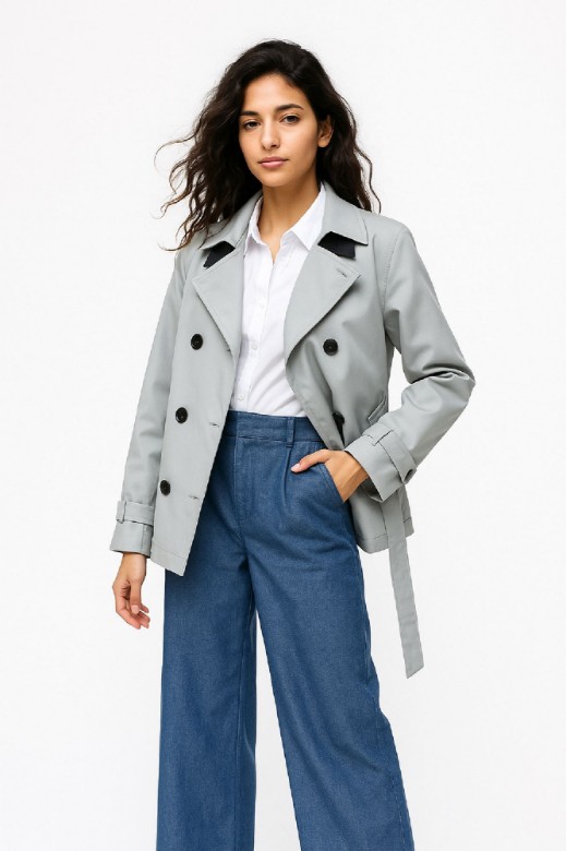 Picture of Short Belted Waterproof Trench