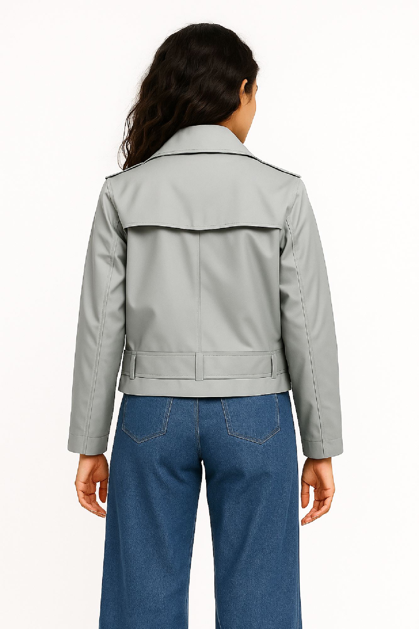 Picture of Short Belted Waterproof Trench