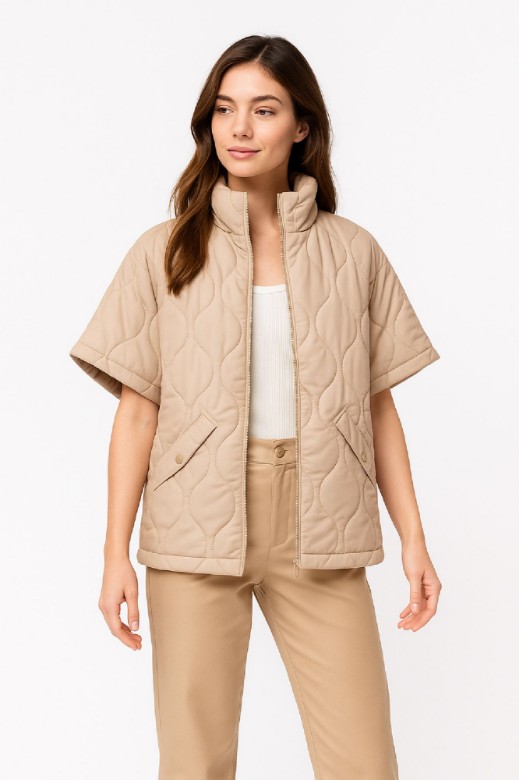 Picture of Short Quilted Jacket with Half Sleeve