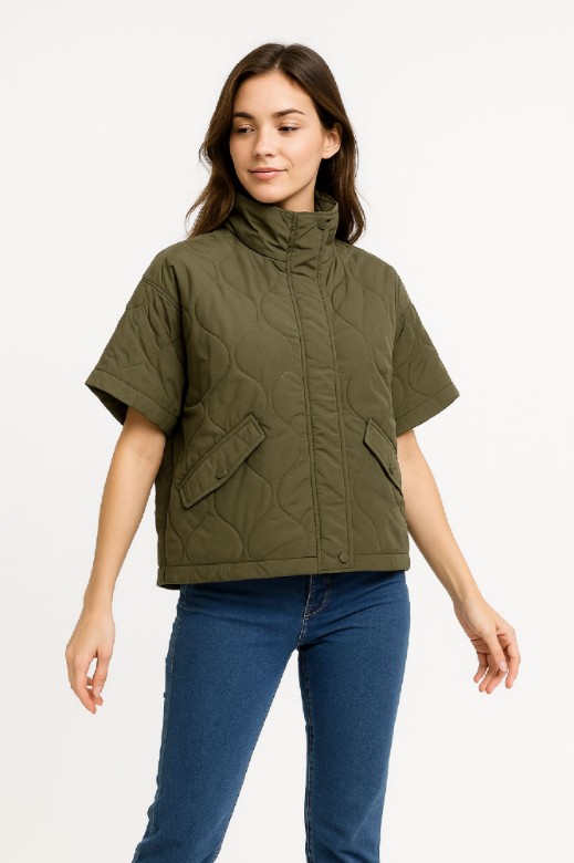 Picture of Short Quilted Jacket with Half Sleeve