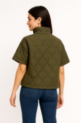 Picture of Short Quilted Jacket with Half Sleeve