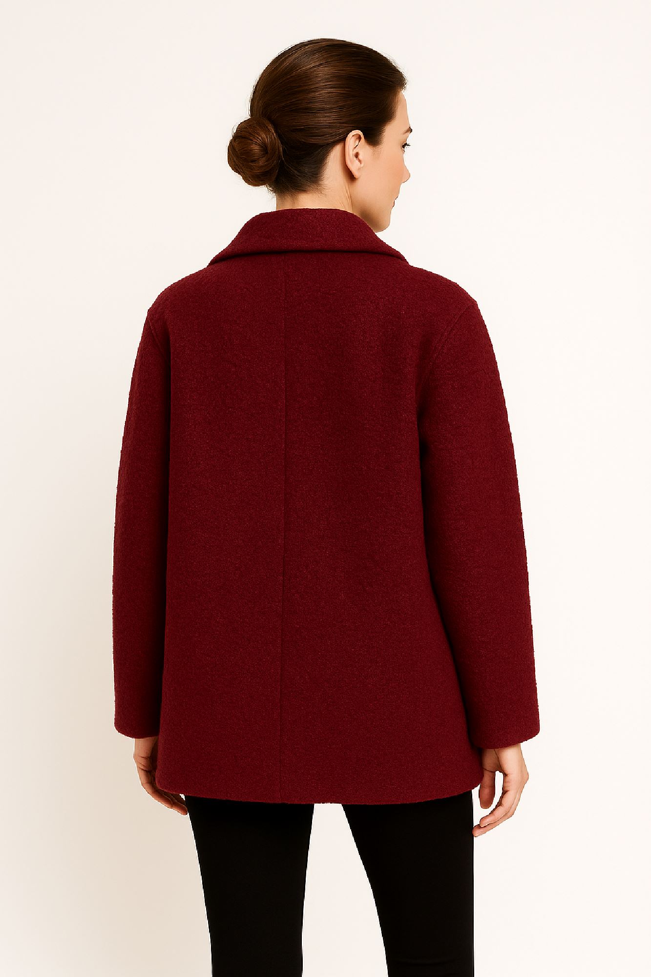 Picture of Short Wool Peacoat Elegance