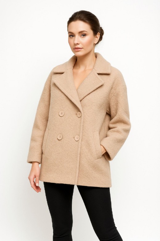 Picture of Short Wool Peacoat Elegance