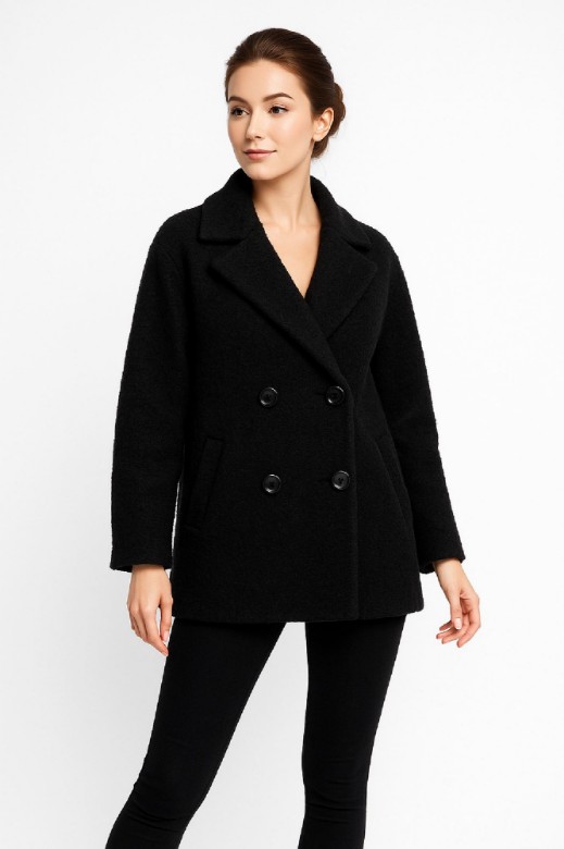 Picture of Short Wool Peacoat Elegance