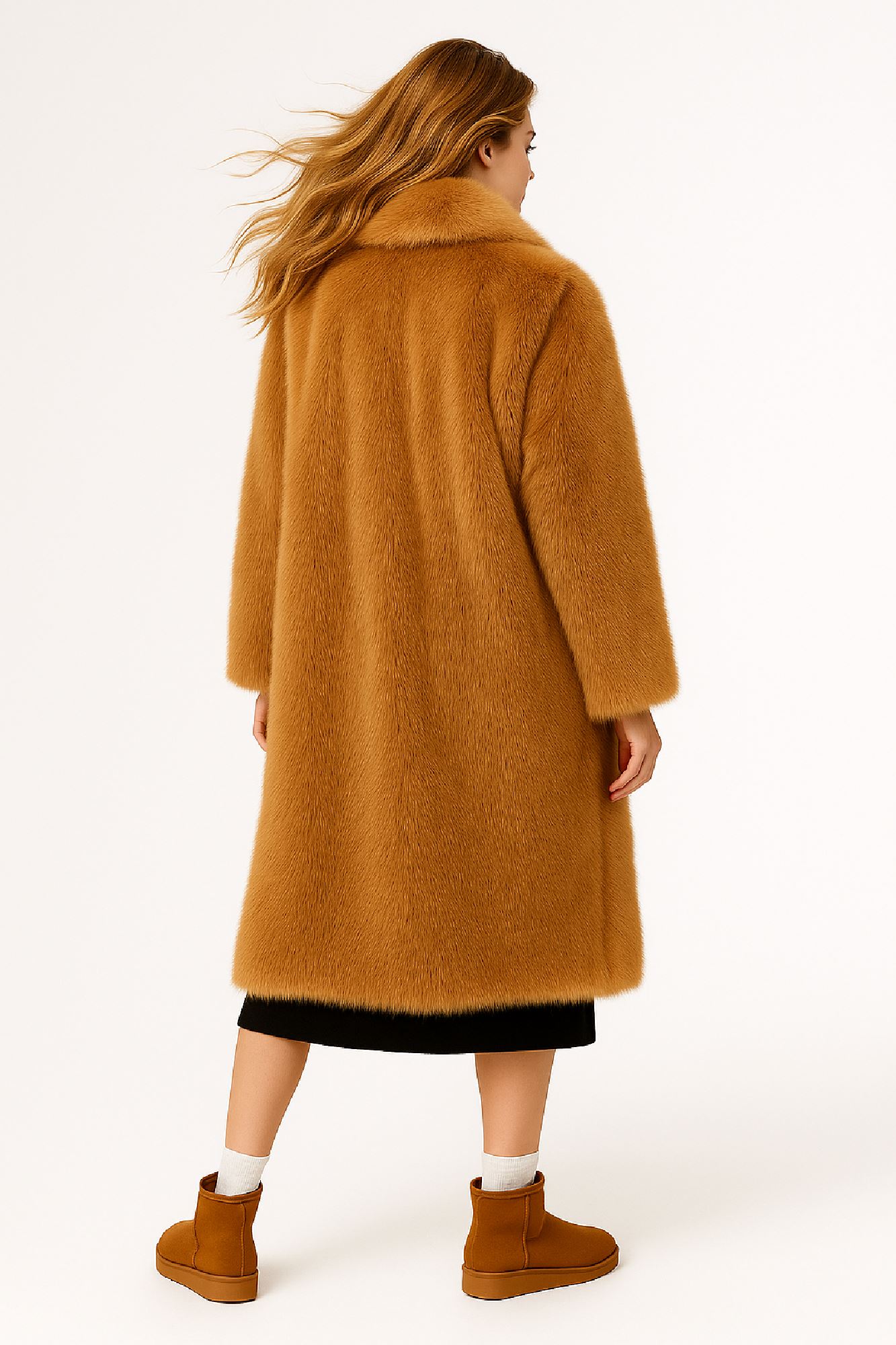 Picture of Maxi Faux-Fur Statement Coat