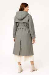 Picture of Trench Coat with Detachable Hood & Belt