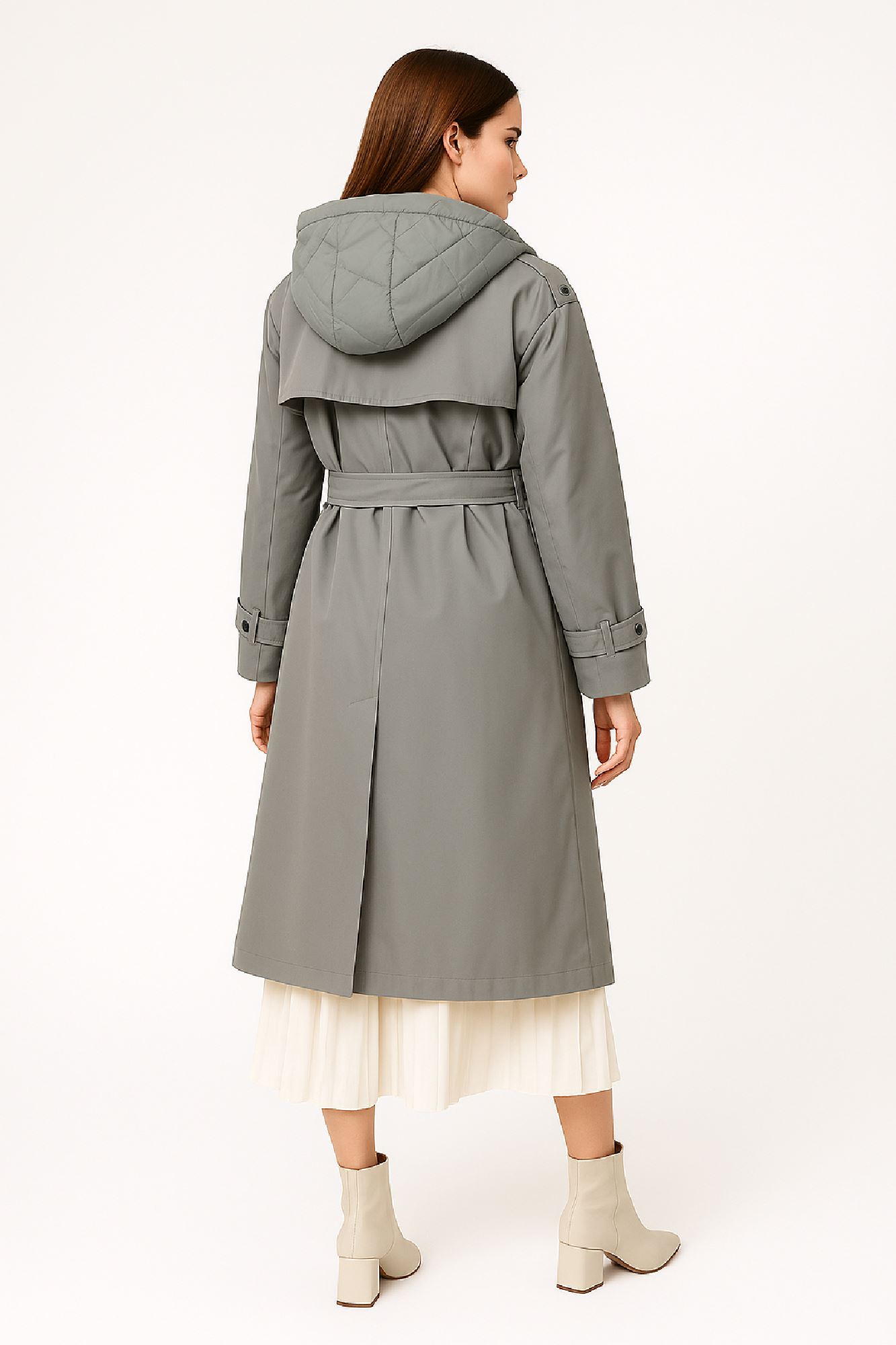 Picture of Trench Coat with Detachable Hood & Belt