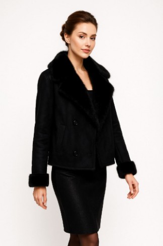 Picture of Shearling Collar Statement Jacket