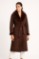 Picture of Long Shearling Coat with Statement Collar