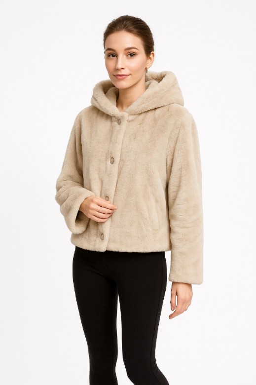 Picture of Oversized Faux-Fur Hoodie