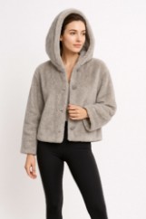 Picture of Oversized Faux-Fur Hoodie