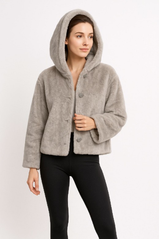Picture of Oversized Faux-Fur Hoodie