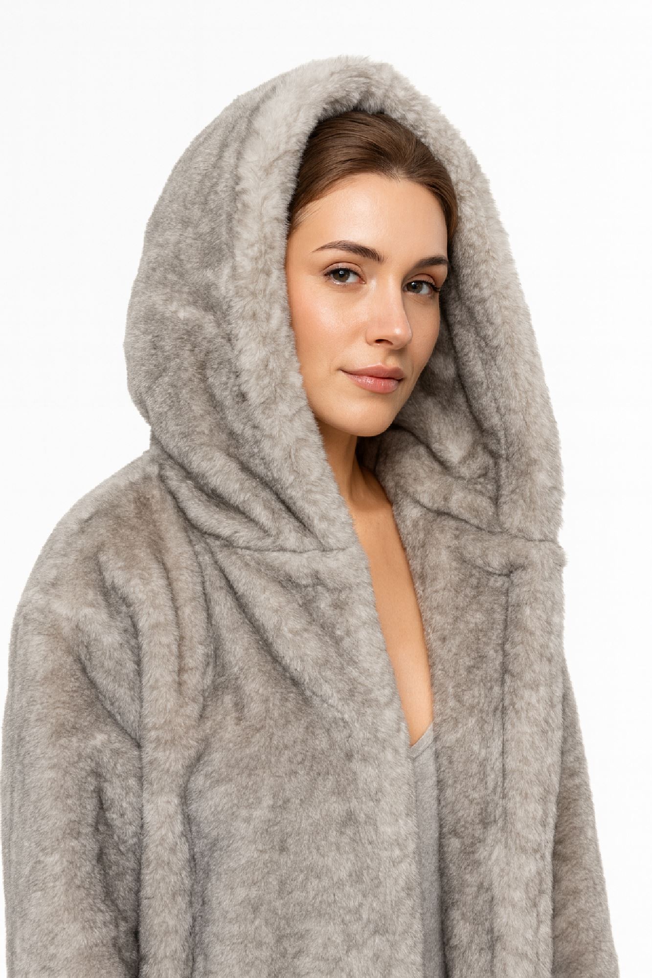 Picture of Oversized Faux-Fur Hoodie