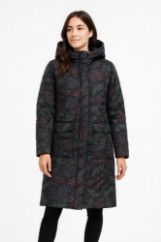 Picture of Water-Repellent Puffer Parka with Modern Pattern