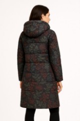 Picture of Water-Repellent Puffer Parka with Modern Pattern