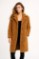 Picture of Long Textured Faux-Fur Coat with Classic Silhouette