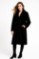Picture of Long Textured Faux-Fur Coat with Classic Silhouette
