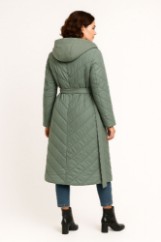 Picture of Long Quilted Belted Parka