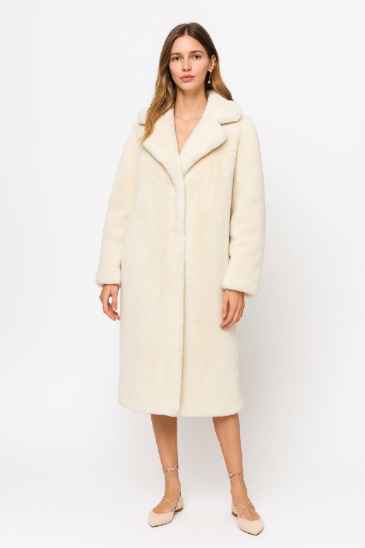 Picture of Ultra-Chic Long Shearling Coat with Supreme Softness