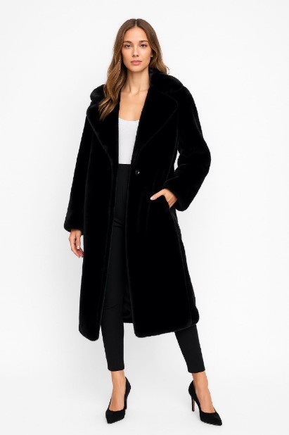 Picture of Ultra-Chic Long Shearling Coat with Supreme Softness