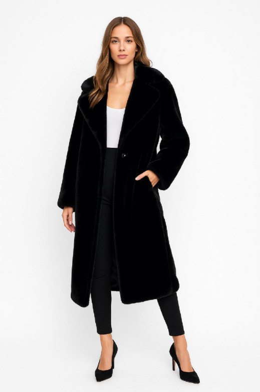 Picture of Ultra-Chic Long Shearling Coat with Supreme Softness