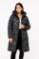 Picture of Long Puffer Coat with Embossed Floral Design
