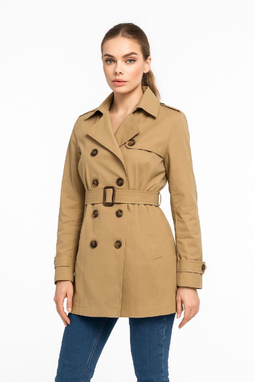 Picture of b'Essential Short Trench Coat