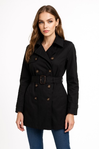 Picture of b'Essential Short Trench Coat