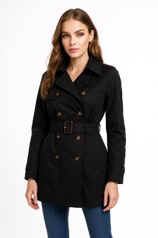 Picture of b'Essential Short Trench Coat