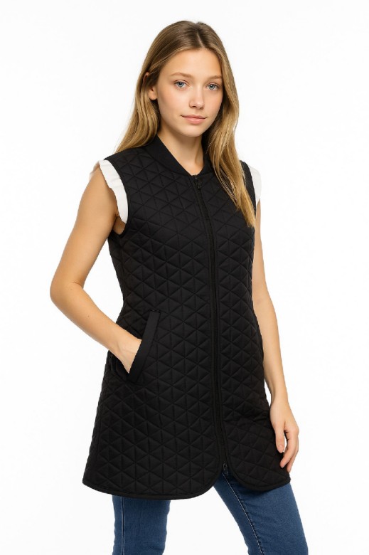 Picture of b'Long Geometric Texture Vest